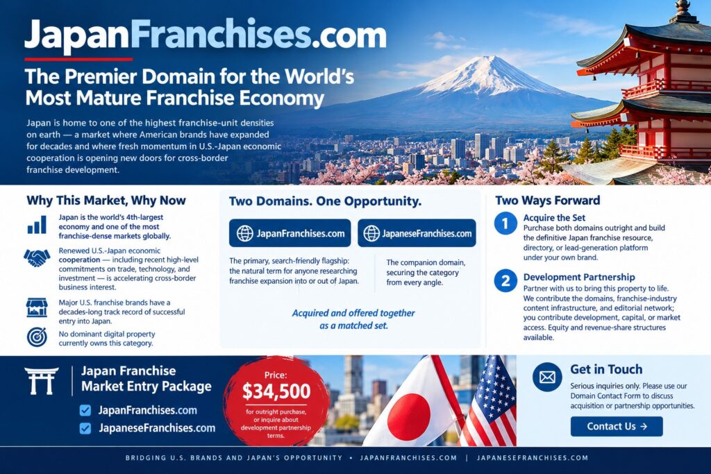Japan franchises for sale